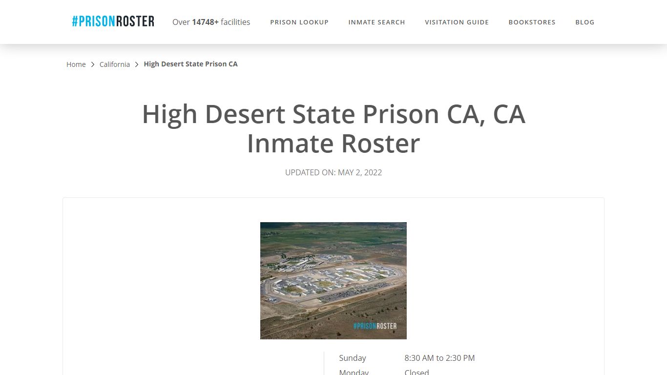 High Desert State Prison CA, CA Inmate Roster - Prisonroster